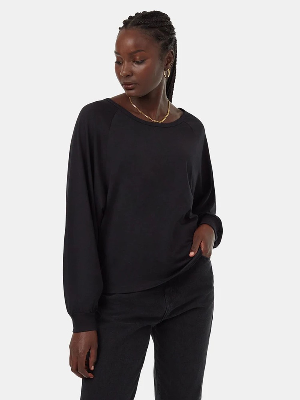 tentree Women's Sutton Longsleeve
TreeBlend Raglan S Meteorite Black